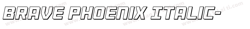 Brave Phoenix Italic字体转换